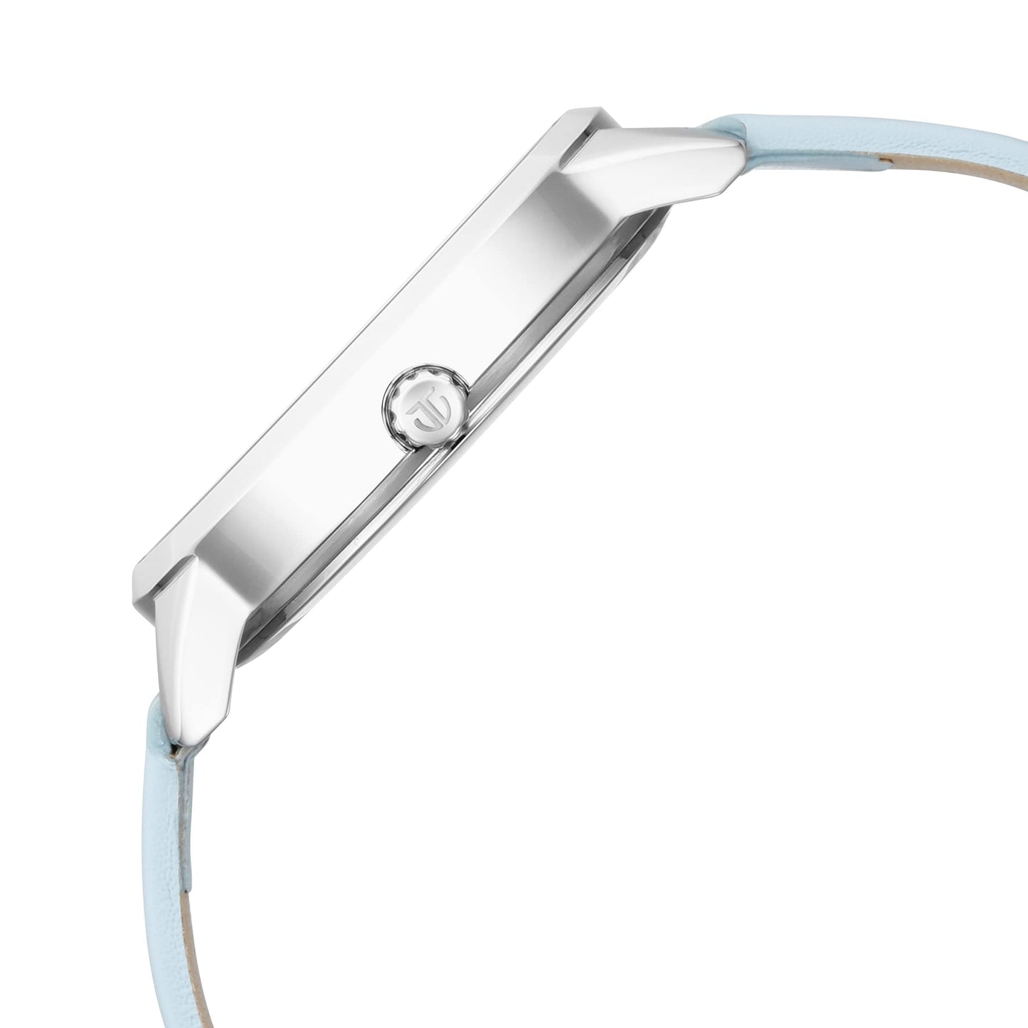 Titan Women Leather Pastel Dreams Analog Blue Dial Watch-2664Sl02, Band Color-Blue