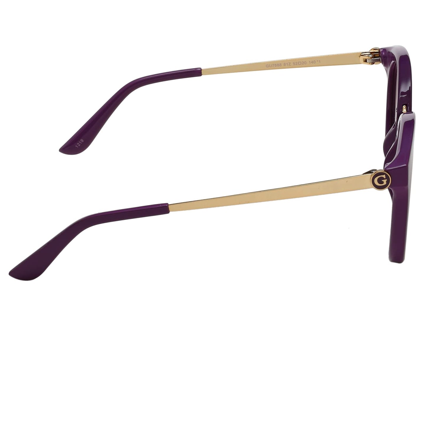 GUESS Mirrored Oval Women Sunglasses - (GU7688 81Z 52 S |52| Purple Color Lens)