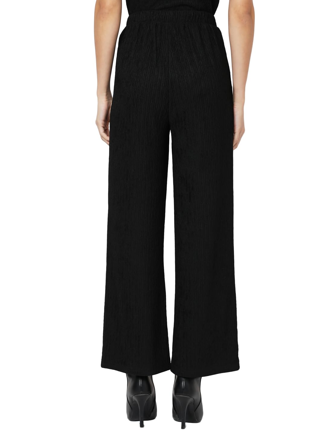 VERO MODA Women's Straight Fit Black Pants
