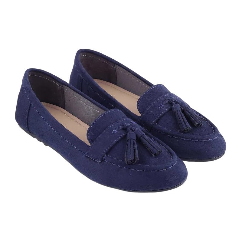tresmode Jonum Black Women's Casual Loafers in Size 3 UK / 36 EU