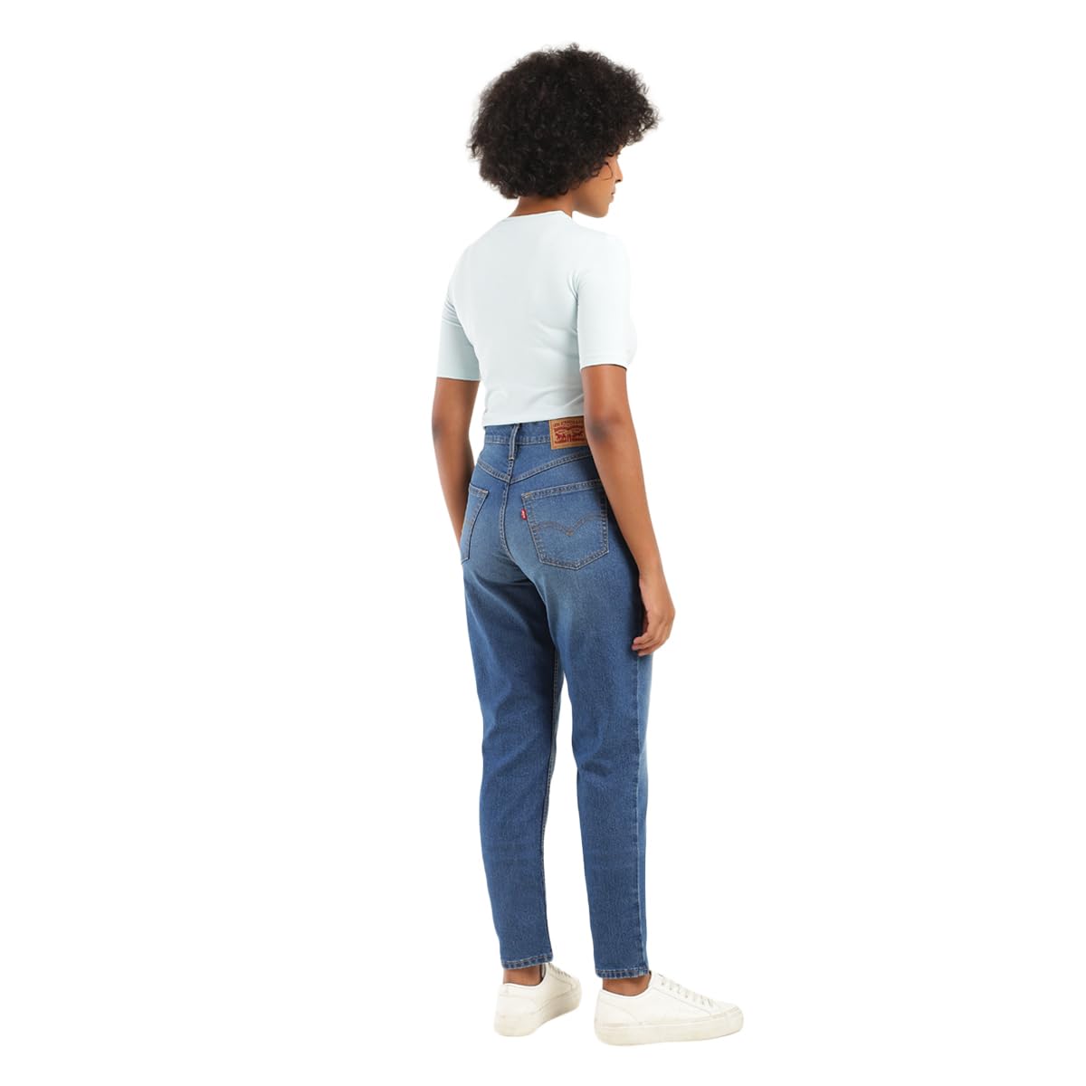 Levi's Women's Loose Tapered Fit High-Rise Mid Rise Jeans Blue, 32