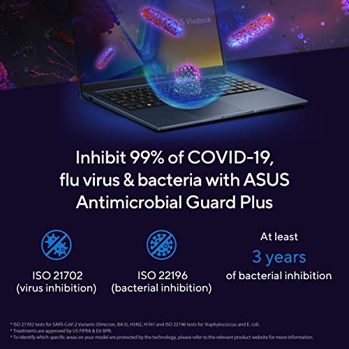 ASUS Vivobook 15 (2023), Intel Core i3-1315U 13th Gen, 15.6" (39.62 cms) FHD, Thin & Light Laptop (8GB/512GB SSD/Integrated Graphics/Windows 11/Office 2021/Fingerprint/Blue/1.7 kg), X1504VA-NJ323WS_WO