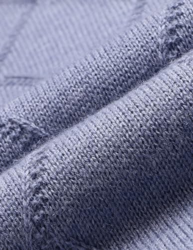 Arvind Geometric Patterned Regular Fit Sweater Blue