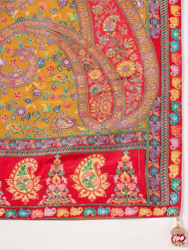 AKHILAM Women's Kanjivaram Woven Soft Silk Saree With Blouse Piece