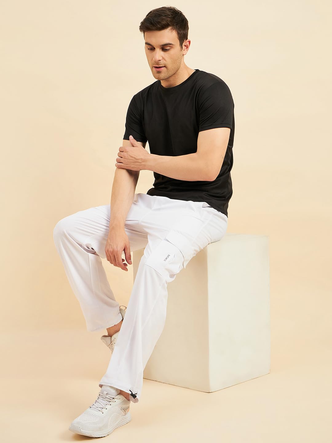Sweet Dreams Men Solid & stylished White Pyjama