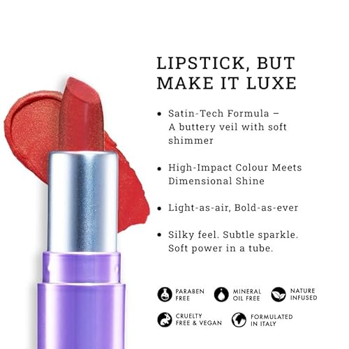 LOVETC Pout, Perfect, Etc Luxe Shimmer Satin Mini Lipstick - Red Wedding