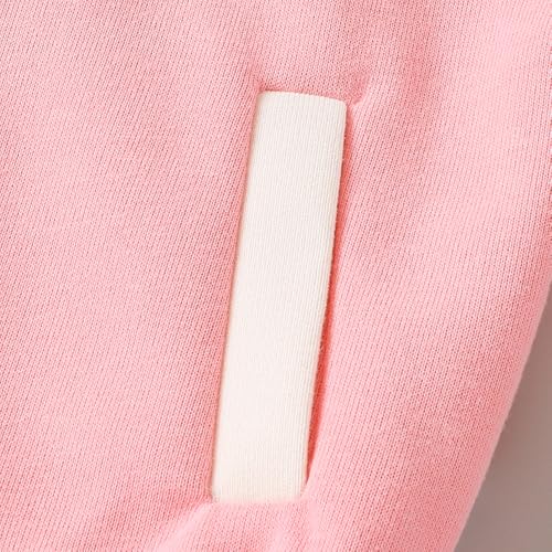 Hopscotch Girls Pink Full Sleeves Floral Applique Colourblock Jacket For Age (3-4 Years)