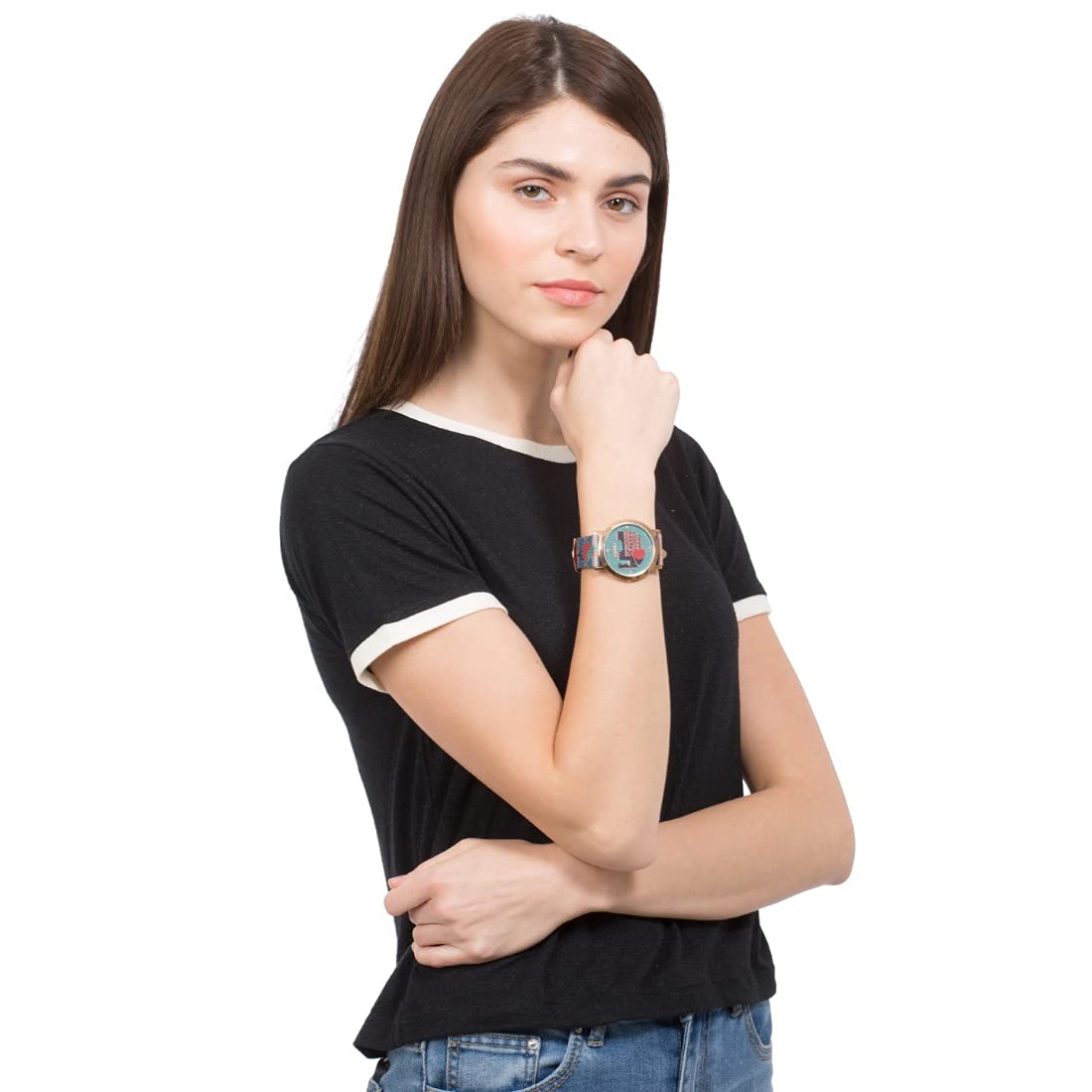 TEAL BY CHUMBAK Round Dial Analog Hand Watch for Women, Gifts for Women/Girls/Ladies, Stylish Fashion Watch for Casual/Work