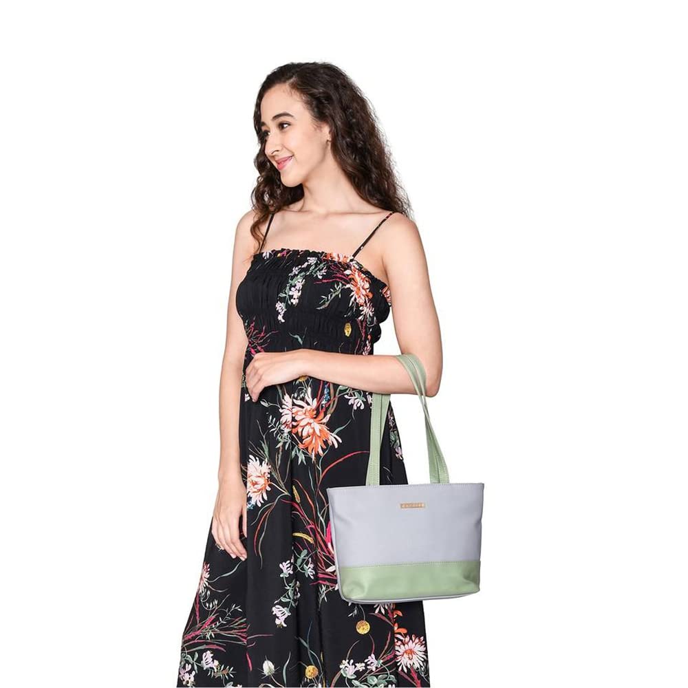 Caprese womens MEGAN T Medium GREY Tote Bag