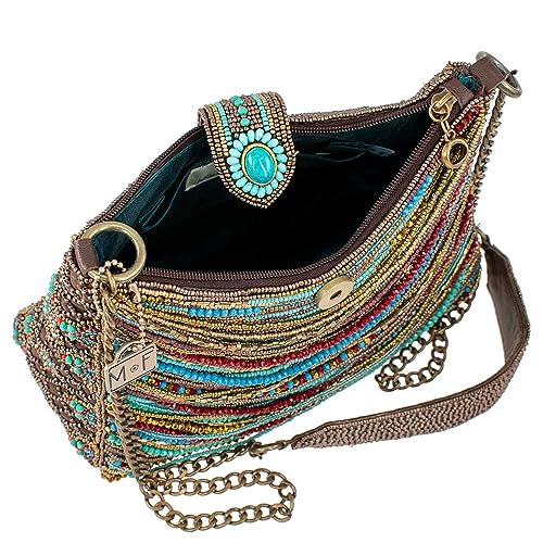 Mary Frances Sway with Me Beaded Shoulder Handbag, Multicoloured