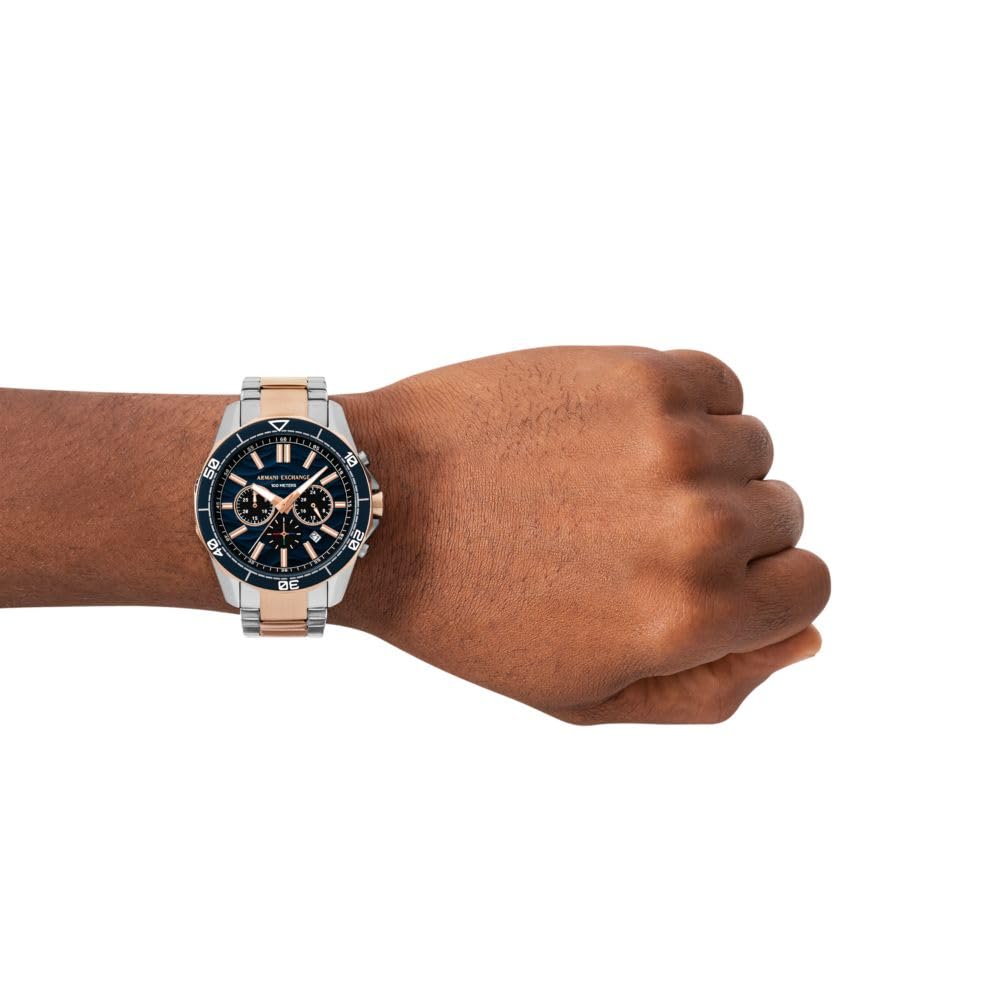 Armani Exchange Analog Blue Dial Men's Stainless Steel Watch-AX1965