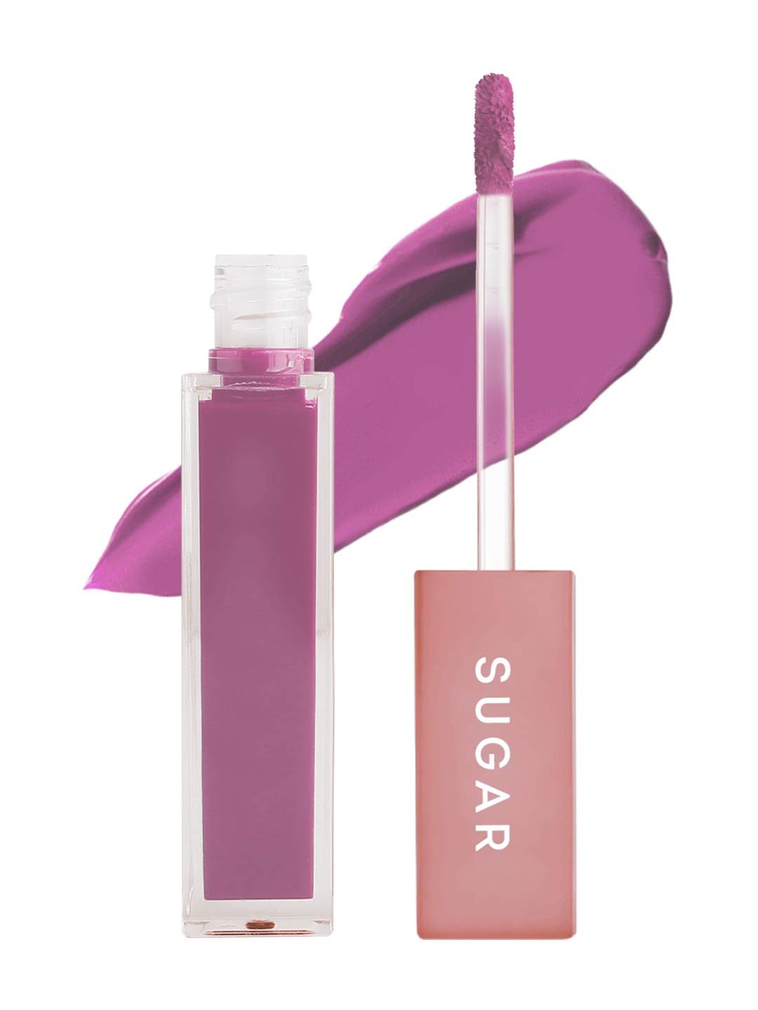 SUGAR Cosmetics Mettle Matte Liquid Lipstick For Women | Highly Pigmented | Transferproof & Long Lasting |7Ml - 01 Lyra (Cool Toned Plum)