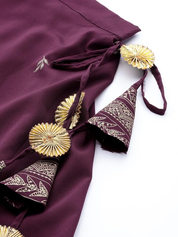 Printed Sequinned Foil Print Ready to Wear Lehenga & Blouse With Dupatta
