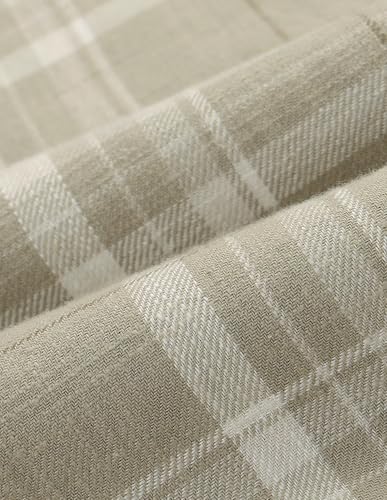 U.S. Polo Assn. Denim Co. Men's Checkered Slim Fit Shirt (UDSHT1964_Khaki