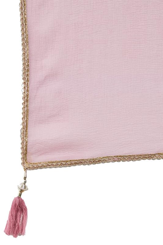 Soch Womens Pink Ombre Georgette Gown With Embroidery And Embellishments