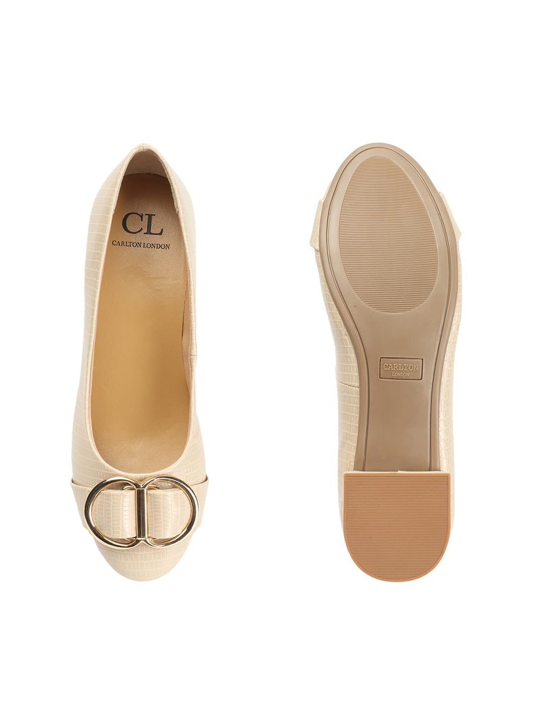Carlton London Women's Slip On Pumps Colour-Nude, Size-UK 7