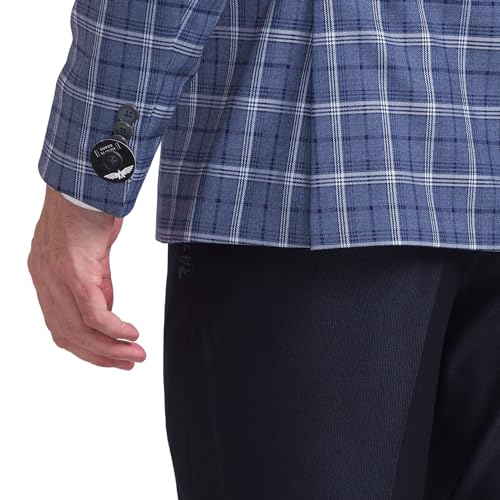 Park Avenue Men's Wrap Coat (PMJP02869-B7_Dark Blue