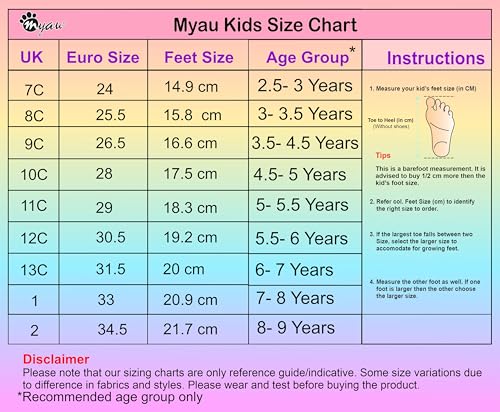Myau Ryan Girls' Sandals, Mesh Breathable Summer Sandal with Hook & Loop Strap (Purple, UK Footwear Size System, Little Kid, Women, Numeric, Medium, 9)