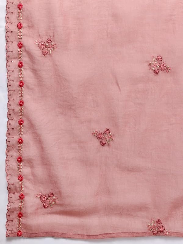 Ahalyaa Women's Silk Blend Kurta Set (GI-AHKUPNDU-COMBO-1135_Mauve