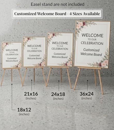 Party Perfect Designs Haldi Ceremony Welcome Board, Personalised Name & Date, Wedding Ubtan Decor, Multiple Design Variations 3mm and 5mm Thickness (Golden Amber)