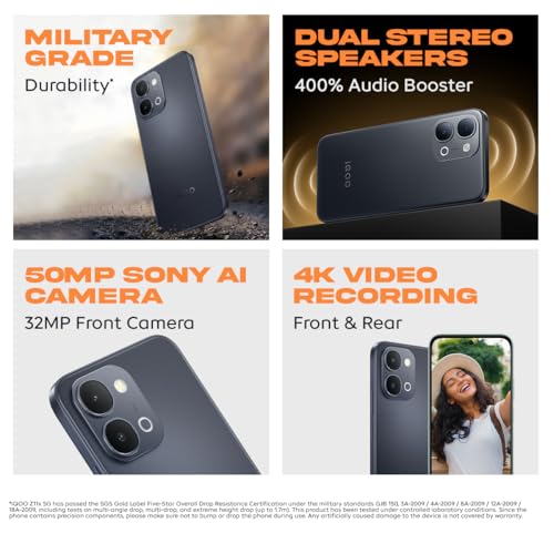 iQOO Z11x 5G (Titan Black, 8GB RAM, 128 GB Storage)