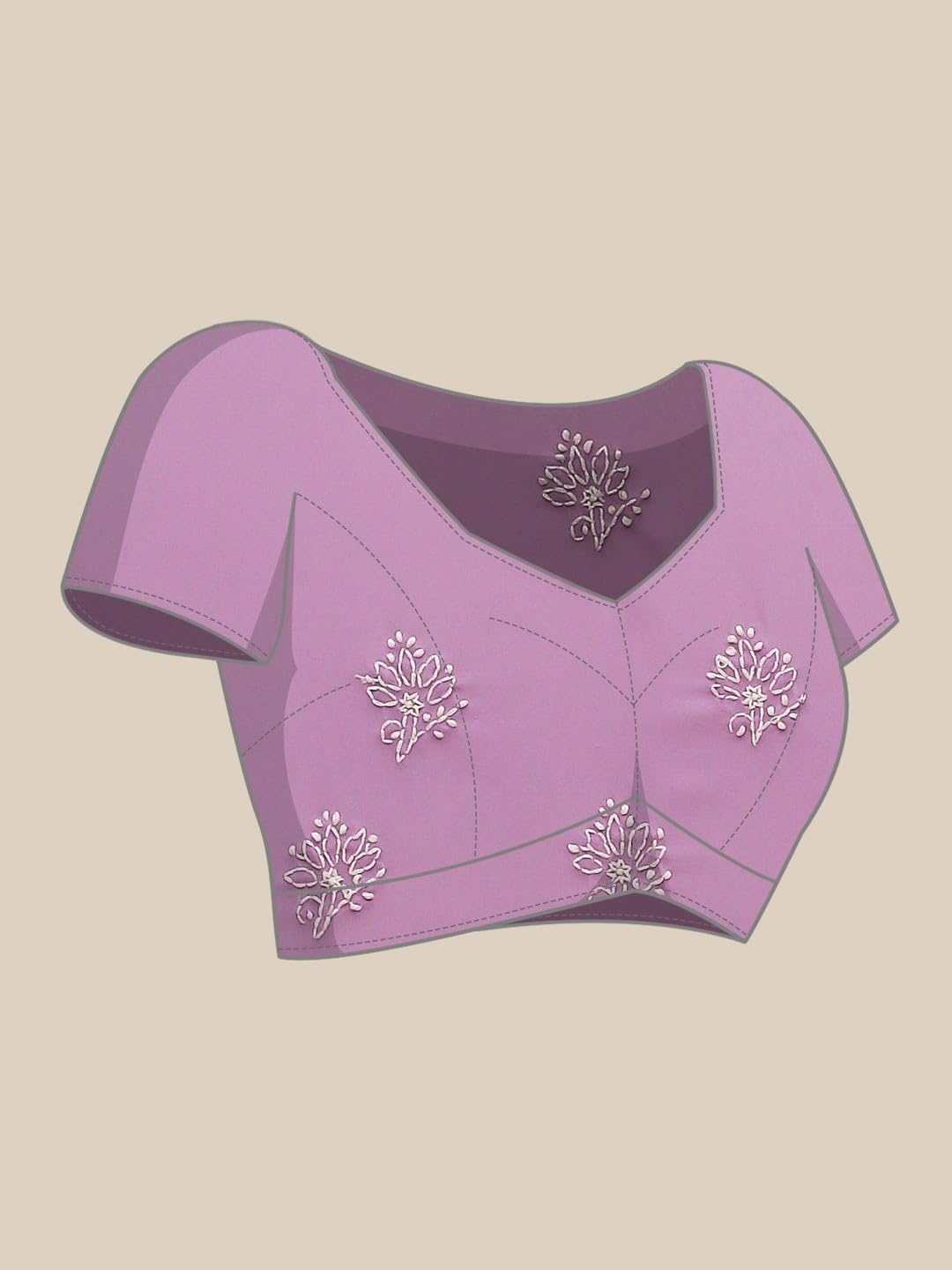 Ada Women's Lucknow Chikankari Handcrafted Faux Georgette Saree With Blouse A129584 Mauve