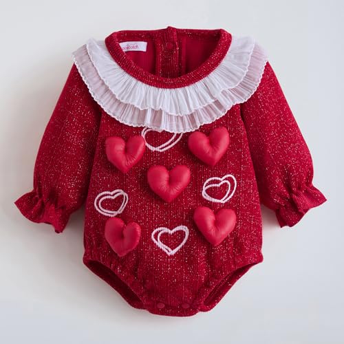 Hopscotch Heart Applique Onesie with Headband (12-18 Months)
