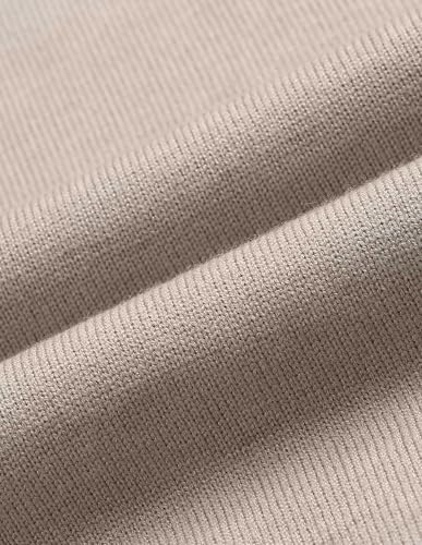 U.S.Polo Association Men's Turtleneck Regular Fit Sweater Beige