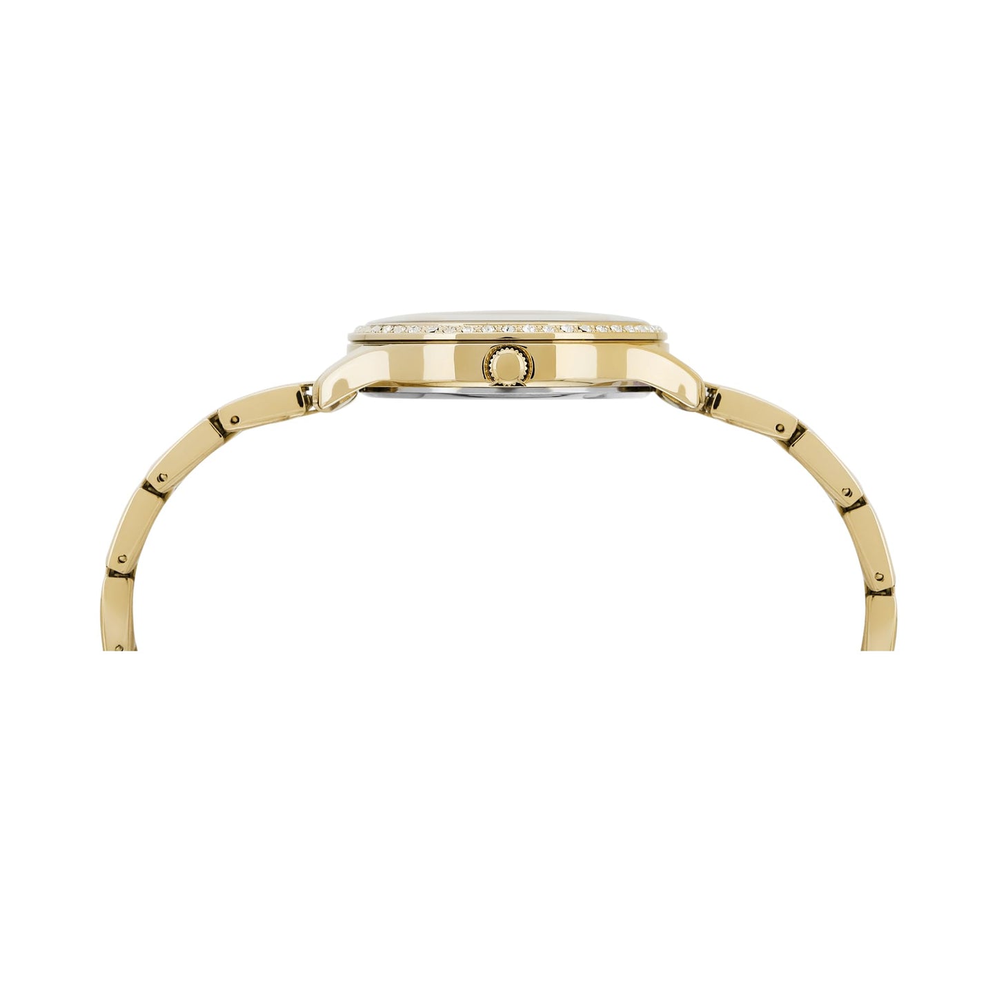 TIMEX Analog Watch for Women with Green Dial & Gold Stainless Steel Bracelet Band - Water Resistant Women's Wrist Watches -TWEL230SMU01