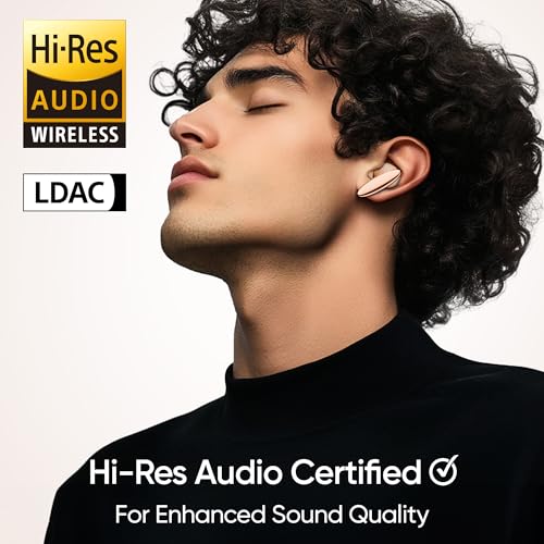 Mivi Opera ANC [Flagship Launch], True Wireless Earbuds with 35dB ANC, Hi-Res Audio, LDAC, 3D Soundstage, 60H Playtime, Spatial Audio, Transparency Mode, 13mm Drivers