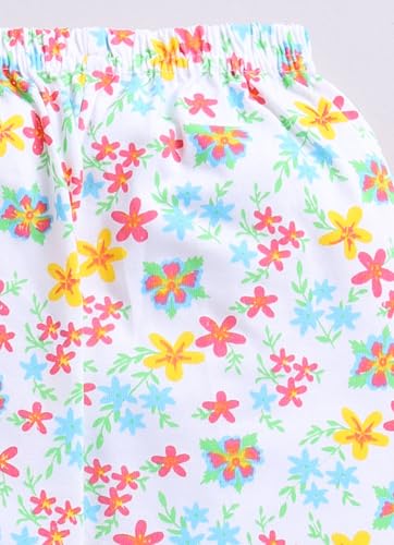 MI Kidz Pure Cotton Full Sleeves Frock and Pant Set for Baby Girls