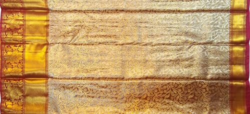 SREE KUMARAN Women's Kanchipuram Silk Pure Pattu Sarees With Blouse (VSK178-11)