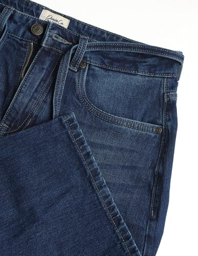 U.S. POLO ASSN. Mid Rise Barrel Fit Jeans Dark Blue