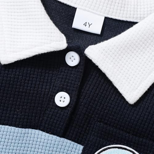 Hopscotch Boys Short Sleeves Multi 2-Pc Colourblock Polo T-shirt & Shorts (7-8 Years)