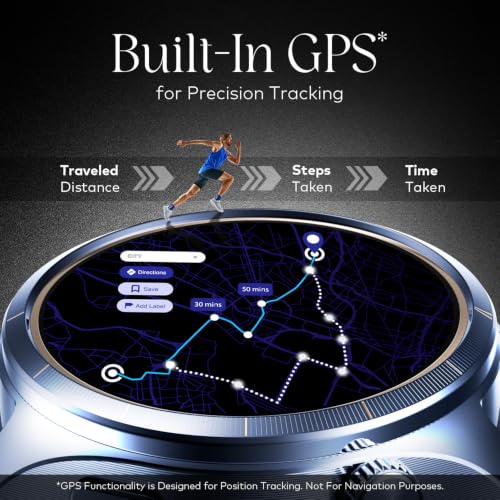 Itel Blink Pro Unisex E-sim Smartwatch with 4G LTE/BT Calling, 1.5" Amoled Dispaly, Built-in GPS, 100+ Sports Modes, IP68 Water Resistance, Metal Strap, Upto 9 Days Battery Life, Blue