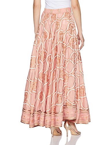 W for Woman Women's Full Skirt (17AU55300-50303_Pink_WS)