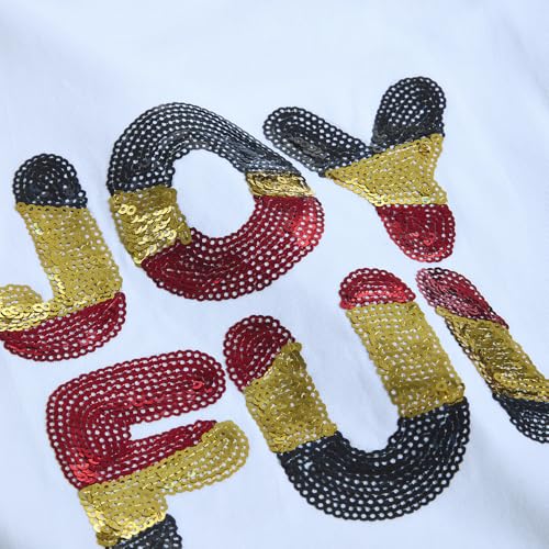 Hopscotch Girls Sequin Embellished T-Shirt in White Color for Age (12-24 Months)