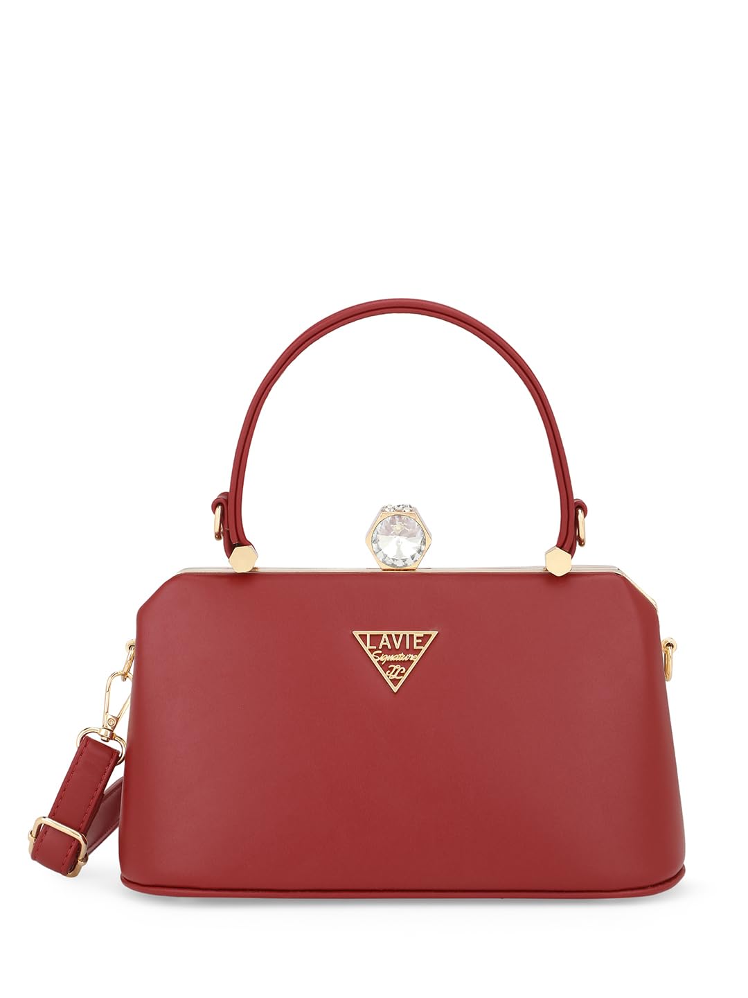 Lavie Signature Women's Gaum Frame Satchel Handbag for Women | Satchel Bag for Work | Ladies purse | Stylish Shoulder Bag | Gift For Women