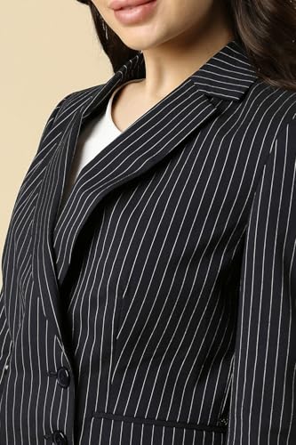 Allen Solly Women's Blazer (AHBZWRGF990500_Black