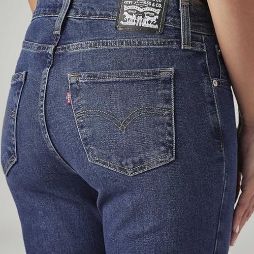 Levi's Women's 725 Dark Indigo Flared Fit High-Rise Jeans