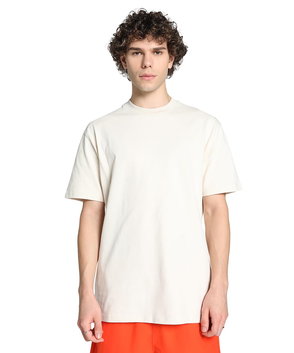 Puma Men's Solid Relaxed Fit Tees