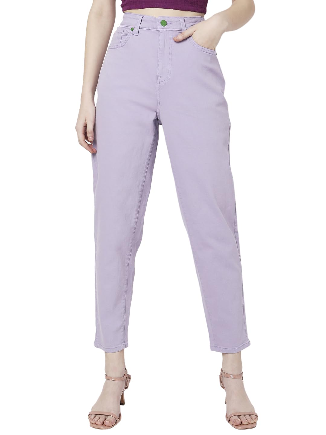 VERO MODA Women's Slim Jeans (10298061-Pastel Lilac_Pastel