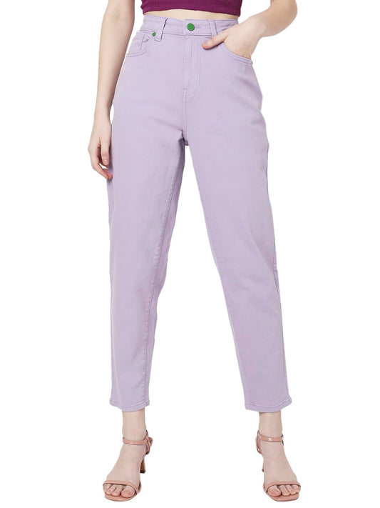 VERO MODA Women's Slim Jeans (10298061-Pastel Lilac_Pastel