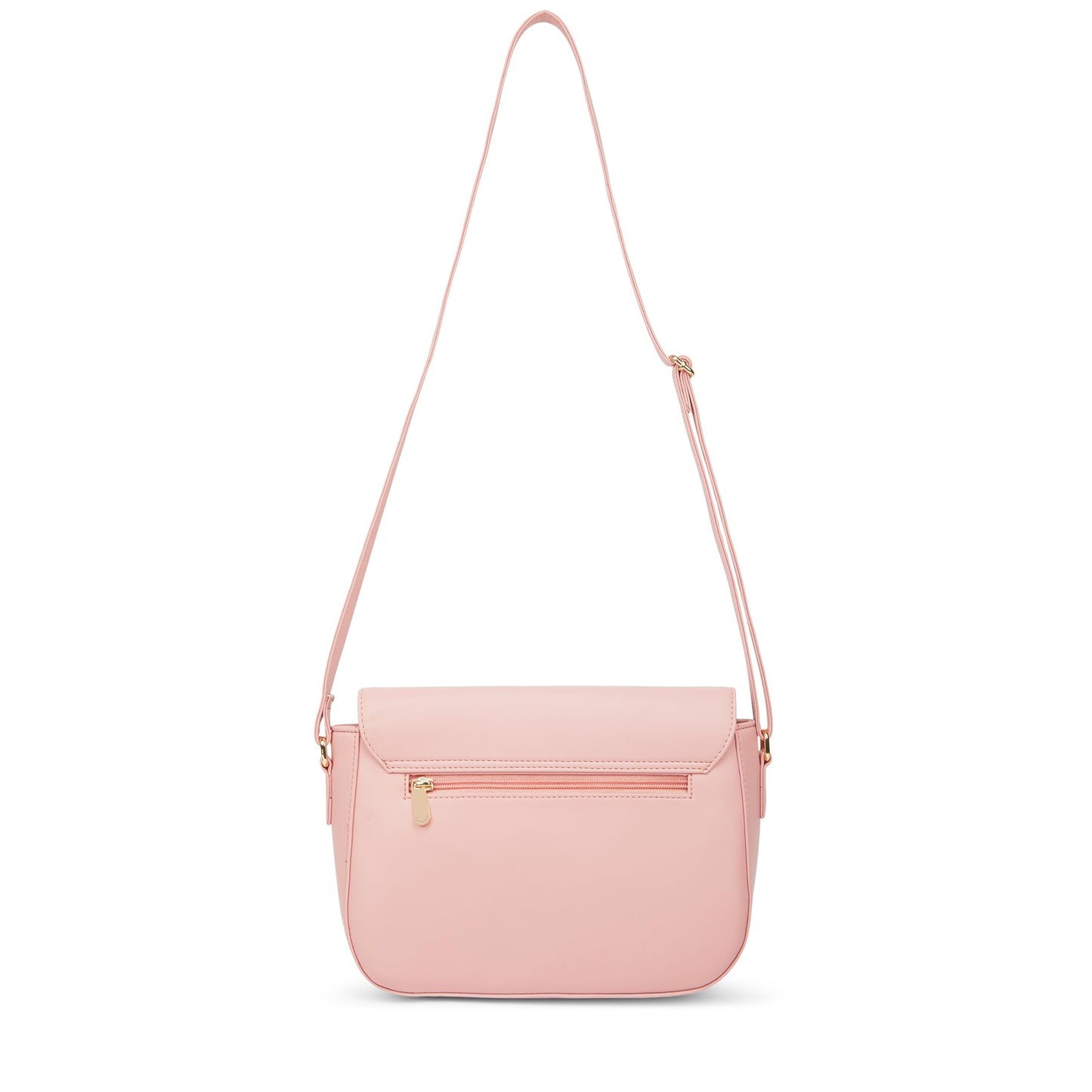 Caprese Greta Medium Sling Bag for Women with Adjustable Strap & Magnetic Button Closure for Comfortable Wear | Versatile Handbag for Everyday Use, Travel, and Special Occasions (Dark Pink)