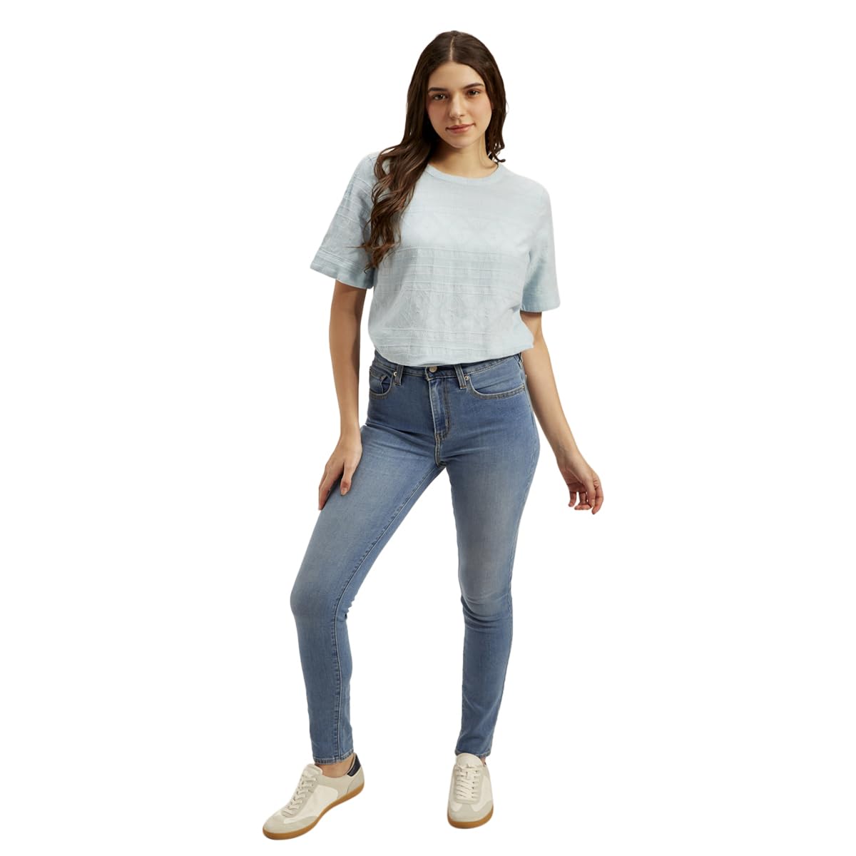Women's Mid Rise 721 Skinny Blue Jeans