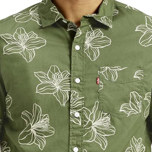 Levi's Men's Slim Fit Shirt (1105_Green