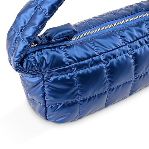 Fastrack Nylon Zipper Closure Women's Casual Shoulder Bag (Blue, SMALL)