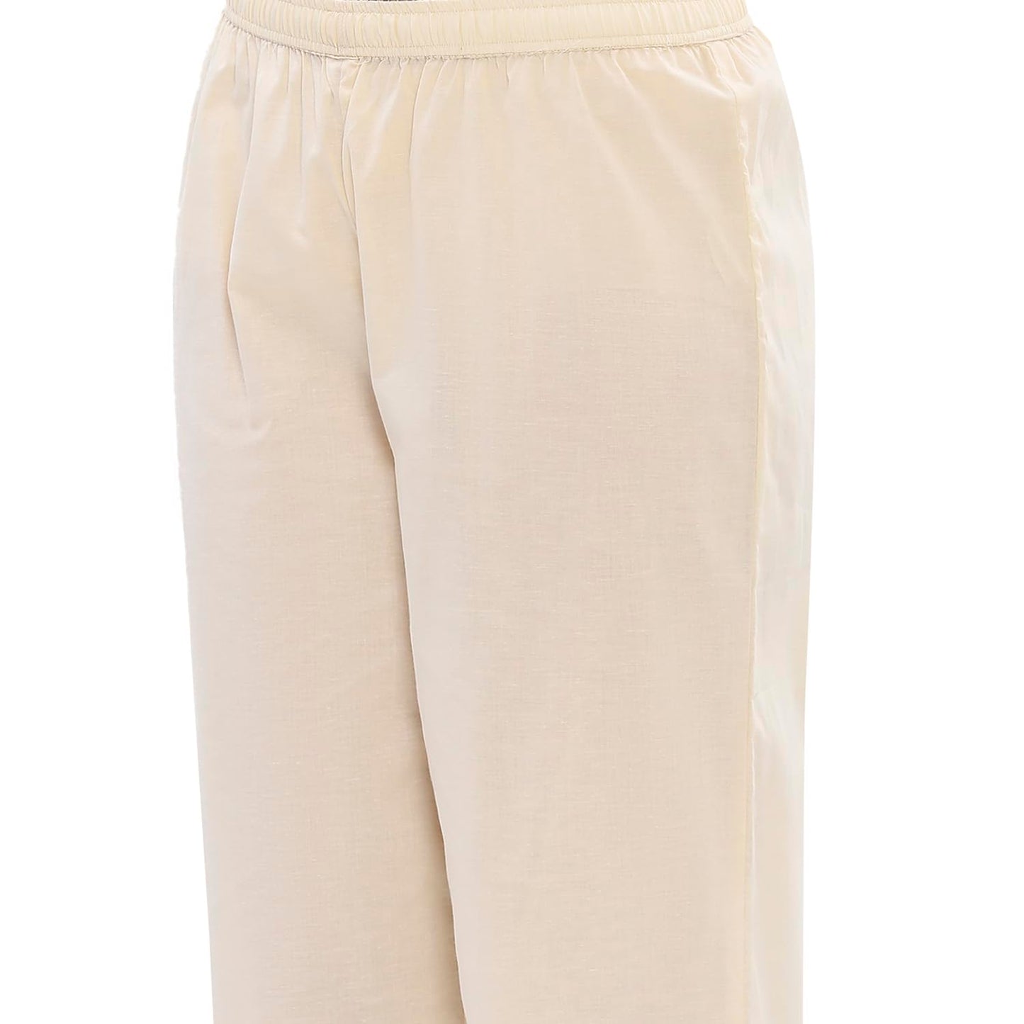 Biba Women Beige Cotton Anarkali Suit Set_38