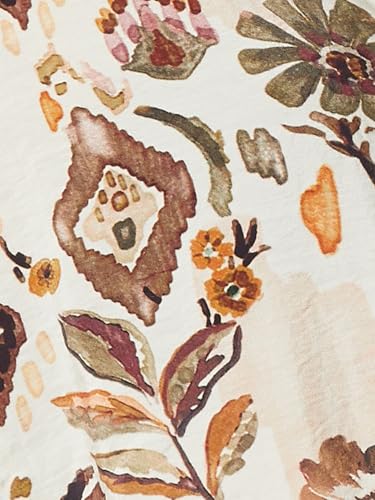 Max Women's Cotton Blend A-Line Below The Knee Dress (BOH15_Ecru