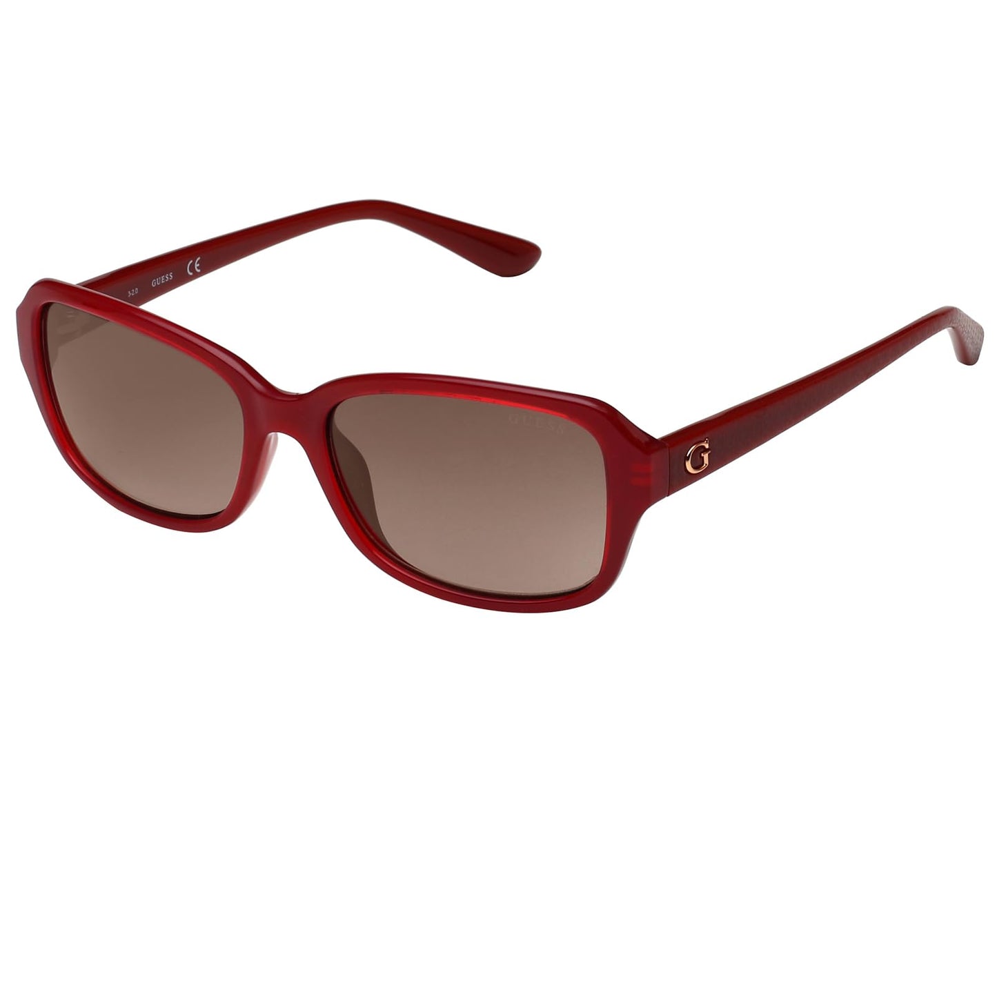GUESS Gradient Rectangular Women Sunglasses -(GU7595 66F 56 S |56| Brown Color Lens)